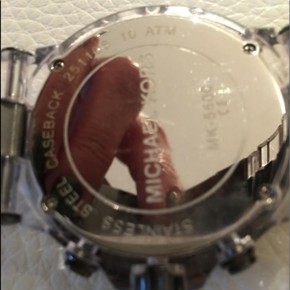 Gray and Clear Acrylic Oversized Chronograph Watch - Picture 9 of 10